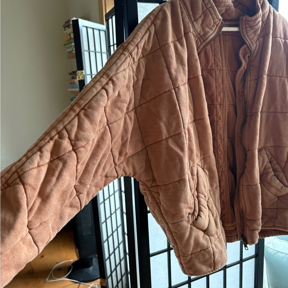 Free People Tan Quilted Jacket - Picture 4 of 5